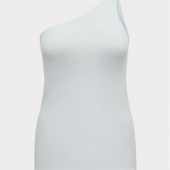 #270 NWT Torrid Foxy One Shoulder Tank - Picture 3 of 4